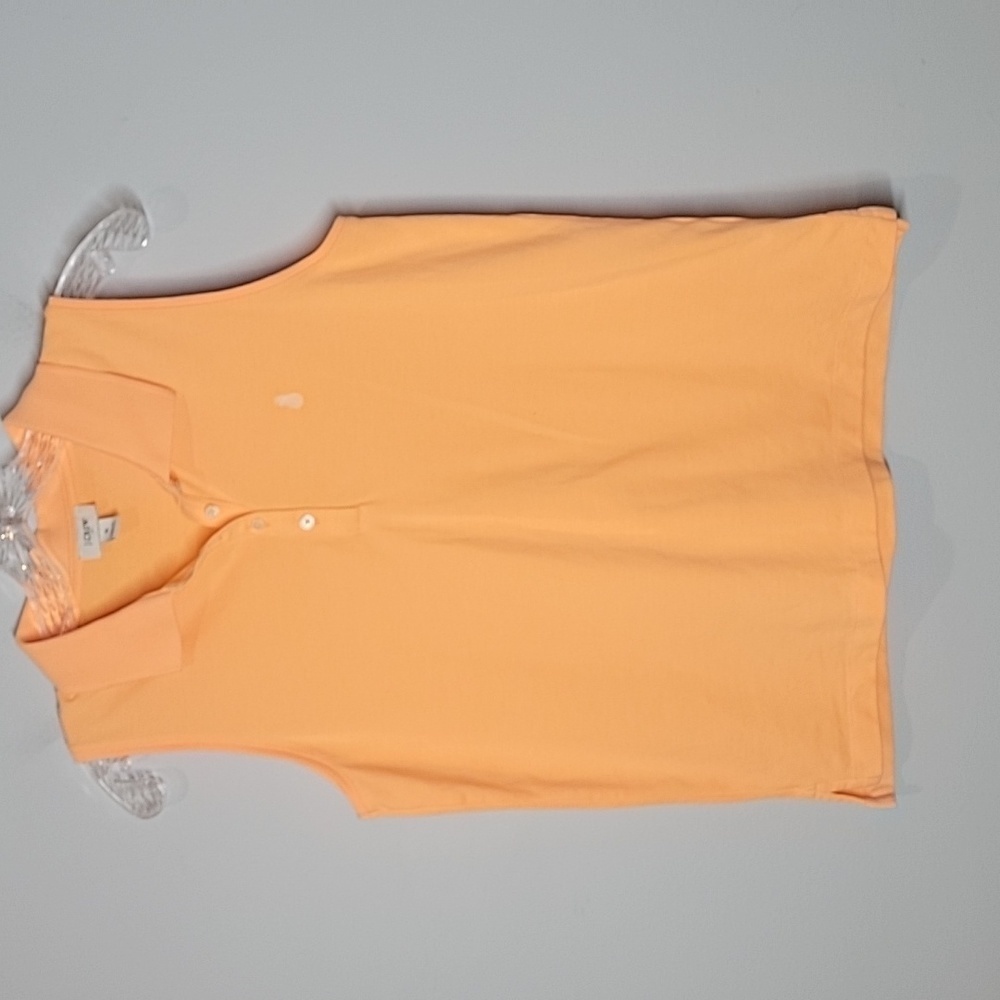 J CREW polo shirt orange pineapple